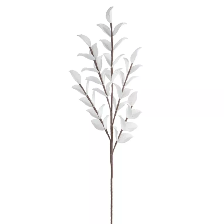 Kwiat sztuczny biały z plastycznej pianki foamiran 95 cm Eurofirany