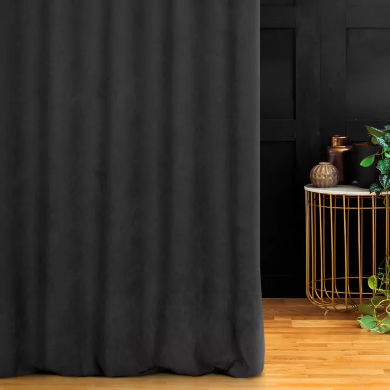 Tkanina zasłonowa gładka welurowa Eurofirany