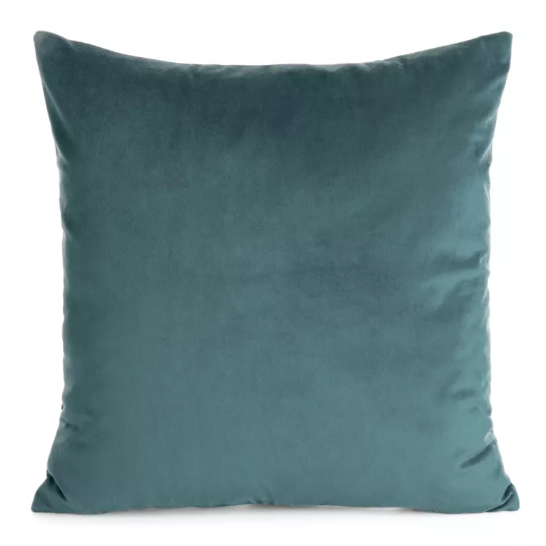 Poszewka na poduszkę 45x45 cm welwetowa o delikatnym połysku gładka ciemnoniebieska GAJA 1 Eurofirany