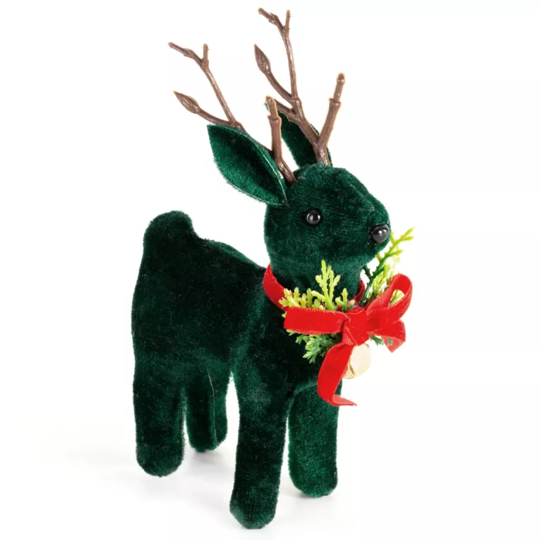 Figurka świąteczna RENIFER z welwetu Eurofirany