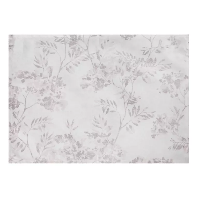 Komplet podkładek 4 szt kremowo, beżowy 30x40 cm wodoodporny GARDEN na taras oraz balkon z motywem roślinnym