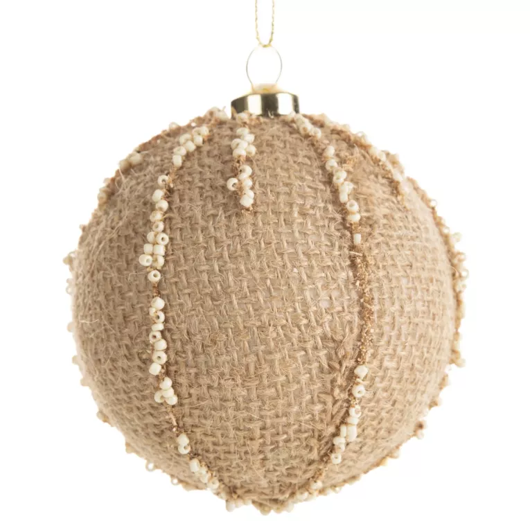 Dekoracyjna bombka choinkowa w stylu eko Eurofirany