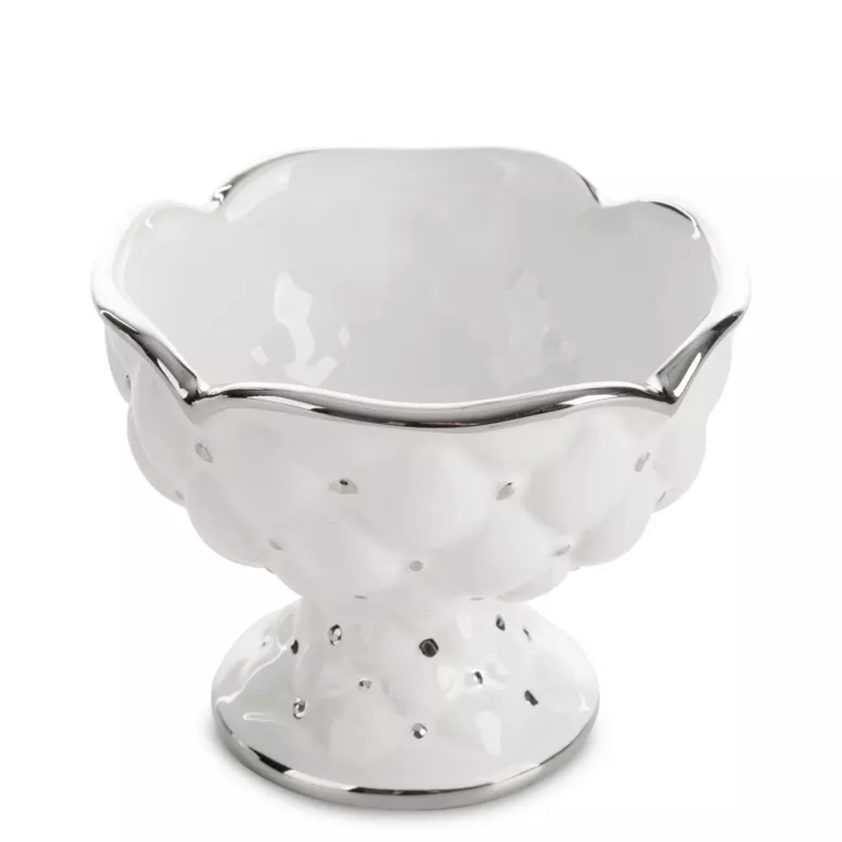 Pojemnik z glinki ceramicznej ADORE z wytłaczanym wzorem Eurofirany