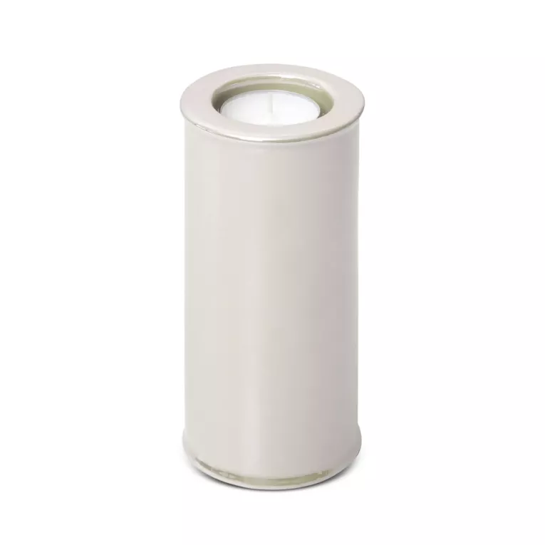 Świecznik SIMONA 3 perłowy w kształcie walca Eurofirany