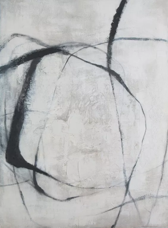 Obraz ręcznie malowany na płótnie z motywem abstrakcyjnym Eurofirany