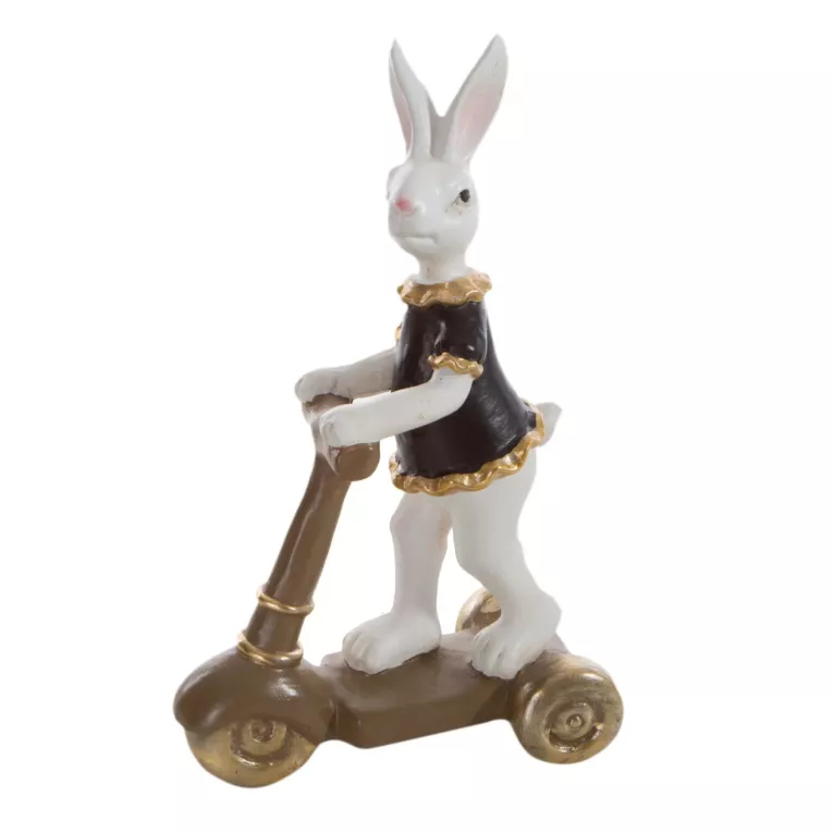 Wielkanocna figurka zajączka na skuterku na hulajnodze Eurofirany