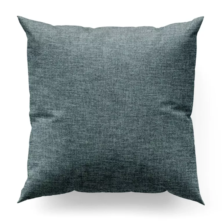 Poszewka na wymiar ciemnomiętowa tkanina o naturalnym charakterze z efektem melanżu