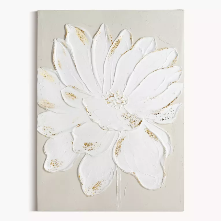 Obraz kwiat ręcznie malowany na płótnie Eurofirany