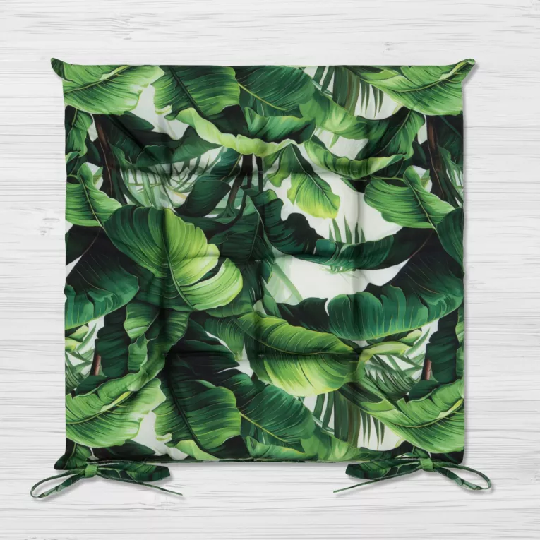 Poduszka na krzesło 40 x 40 x 5 cm wodoodporna zielona GARDEN Eurofirany