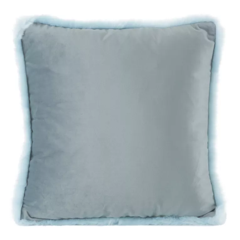 Poszewka dekoracyjna ANEL z welwetu z futerkiem w formie lamówki Eurofirany