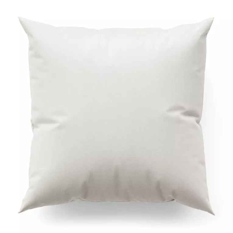 Poszewka na wymiar kremowa z miękkiej w dotyku tkaniny szenilowej