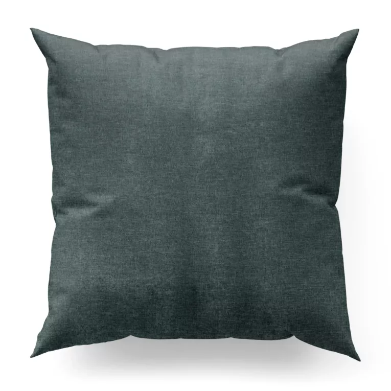 Poszewka szyta miętowa z tkaniny szenilowej z efektem melanżu