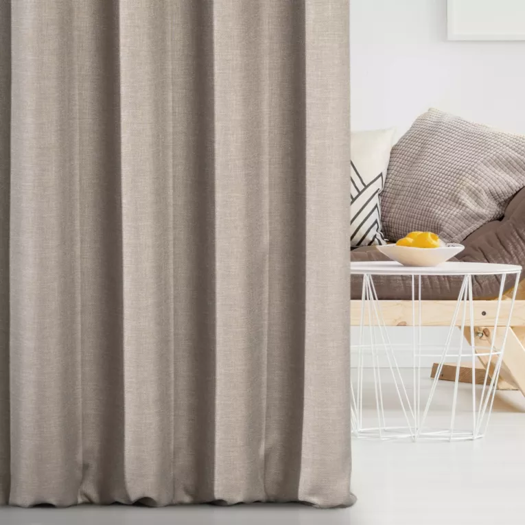 Tkanina zasłonowa zaciemniająca z delikatnym efektem melanżu Eurofirany