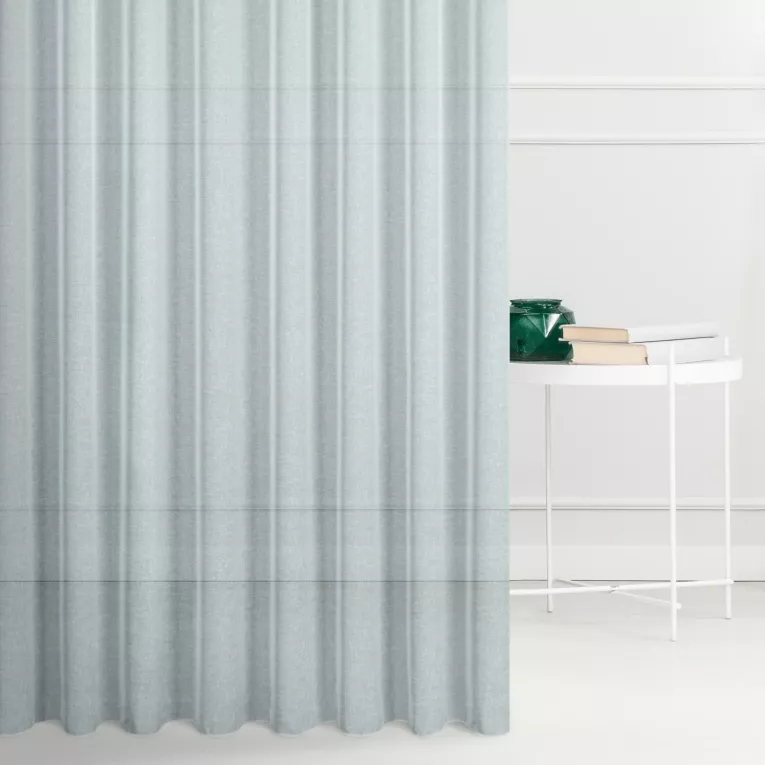 Tkanina firanowa z matowej etaminy zakończona szwem obciążającym Eurofirany