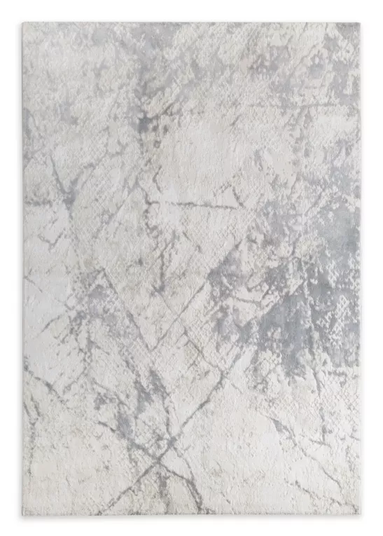 Dywan 60x100 cm kremowo, stalowy zdobiony marmurowym, artystycznym wzorem SELENA 5 Eurofirany