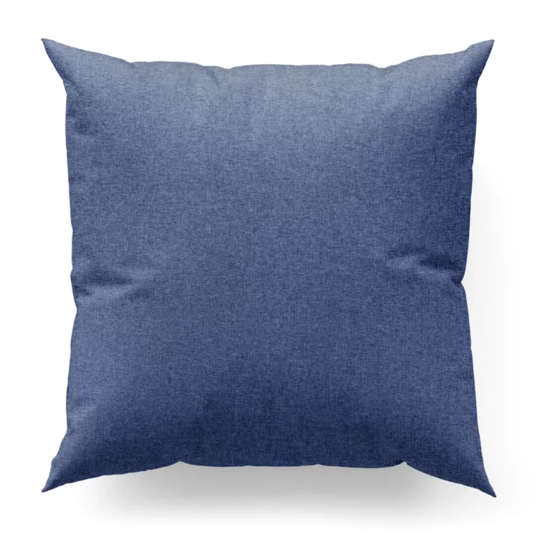 Poszewka szyta ciemnoniebieska z tkaniny trudnopalnej, zaciemniającej, typu blackout z efektem melanżu