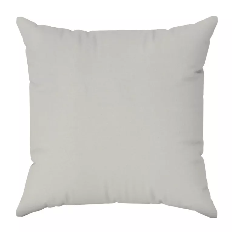 Poszewka szyta jasnosrebrna z gładkiej tkaniny typu dimout