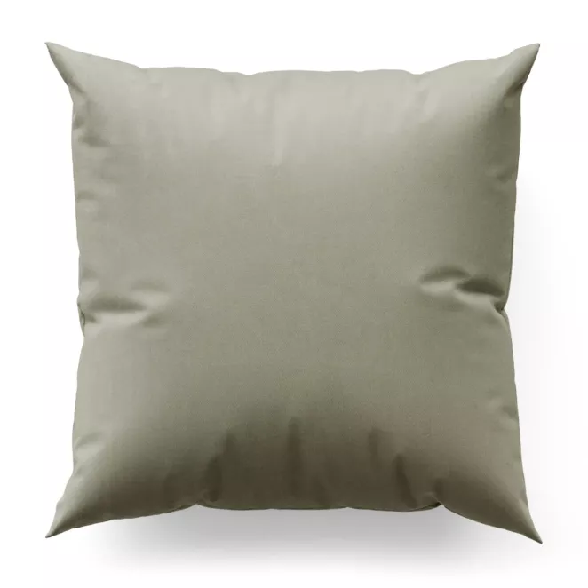 Poszewka szyta kremowa z miękkiej tkaniny welwetowej z efektem kreszowania, wykończona obciążnikiem