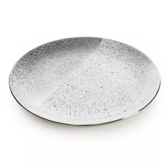 Patera dekoracyjna MILO zdobiona imitacją granitu Eurofirany