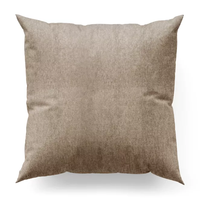 Poszewka na wymiar beżowa z tkaniny o szenilowej strukturze