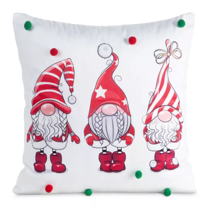 Poszewka na poduszkę świąteczna 45x45 cm z motywem skrzatów Eurofirany