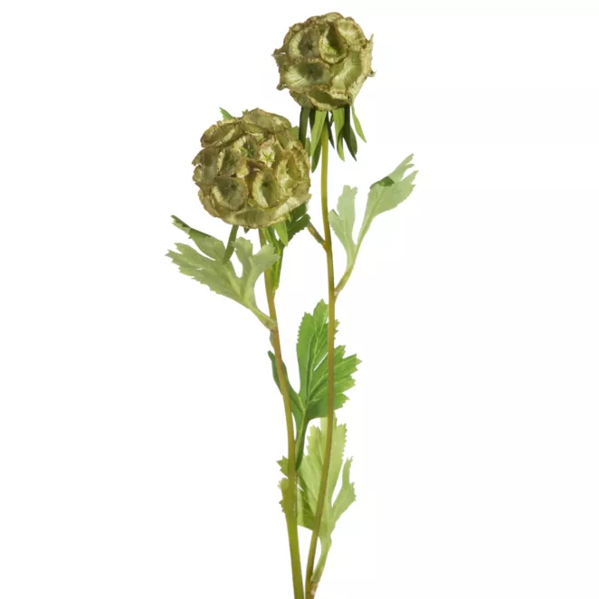 Kwiat sztuczny dekoracyjny zielony Eurofirany