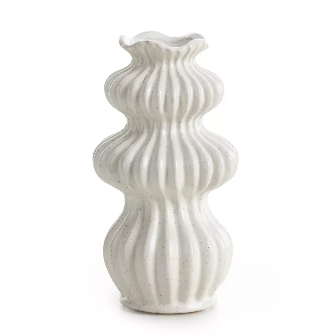 Wazon ceramiczny KIVA o smukłym oryginalnym kształcie  Eurofirany