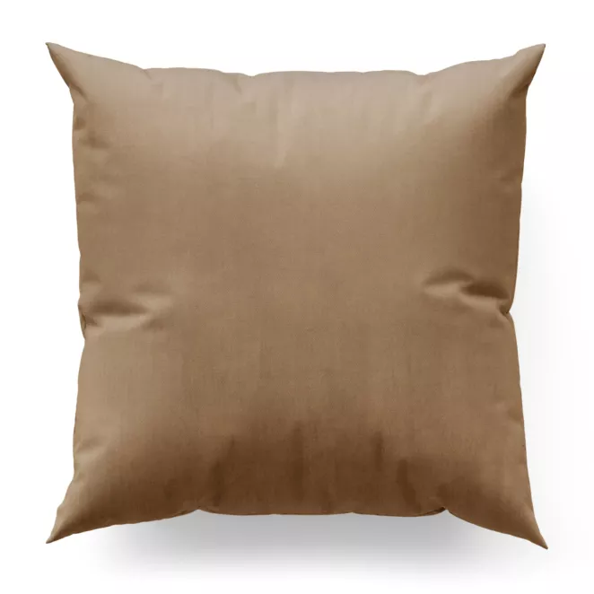 Poszewka na wymiar beżowa z miękkiej tkaniny welwetowej