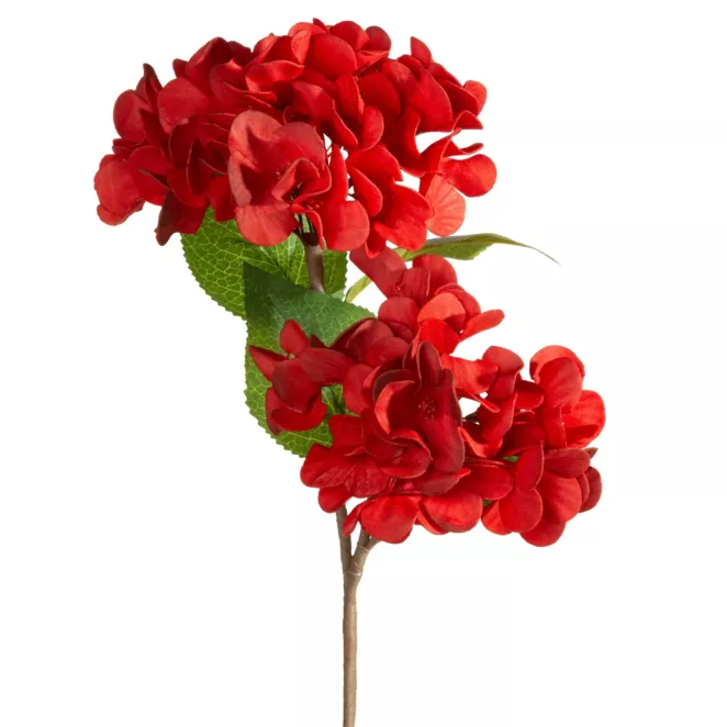 Kwiat sztuczny czerwony z plastycznej pianki foamiran 50 cm Eurofirany