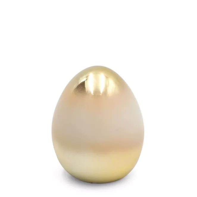Figurka wielkanocna JAJKO z glinki ceramicznej z efektem ombre Eurofirany