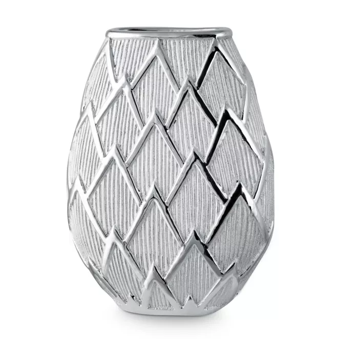 Wazon dekoracyjny SAELA z lśniącym designerskim wzorem Eurofirany