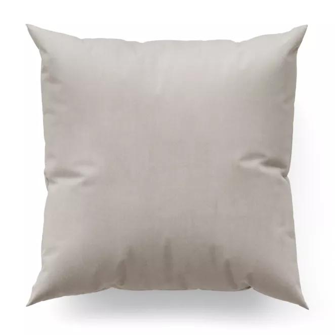 Poszewka na wymiar jasnobeżowa z miękkiej tkaniny welwetowej