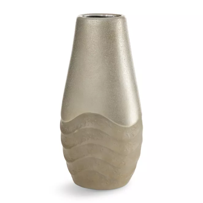 Wazon dekoracyjny SANI zdobiona falistym wzorem Eurofirany