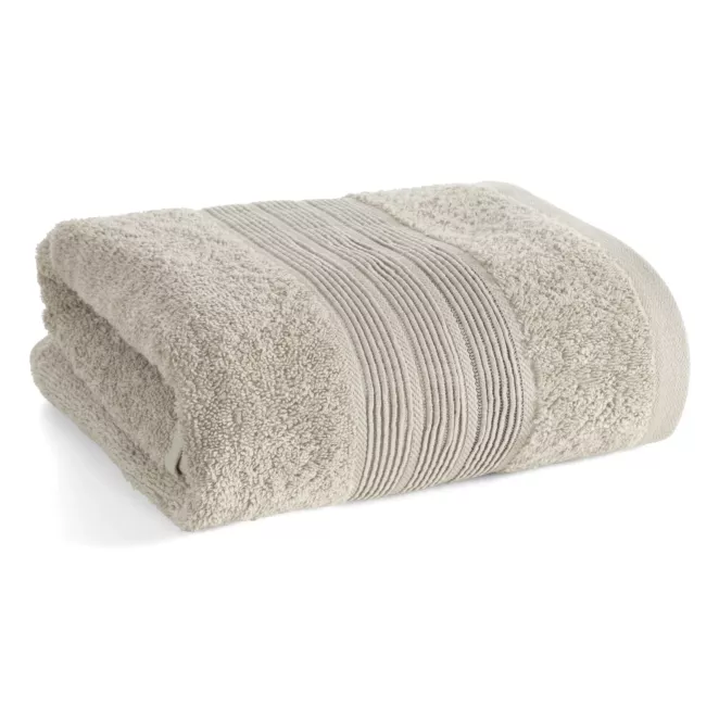 Ręcznik do rąk 30x50 cm bawełniany kolor beżowy w poziome paseczki 500 g/m2 VERANO Eurofirany