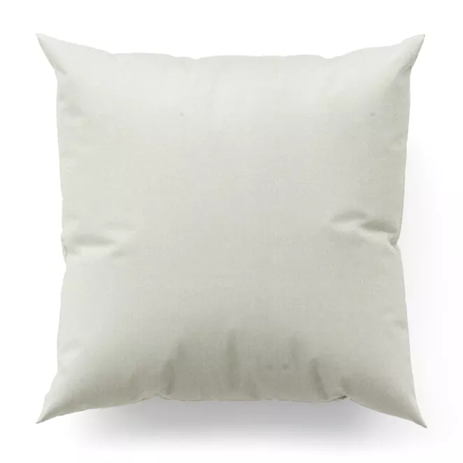 Poszewka szyta kremowo beżowa z gładkiej tkaniny zaciemniającej typu blackout