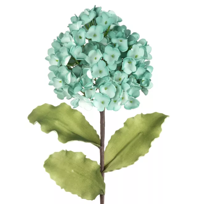 Kwiat sztuczny dekoracyjny HORTENSJA niebieski Eurofirany