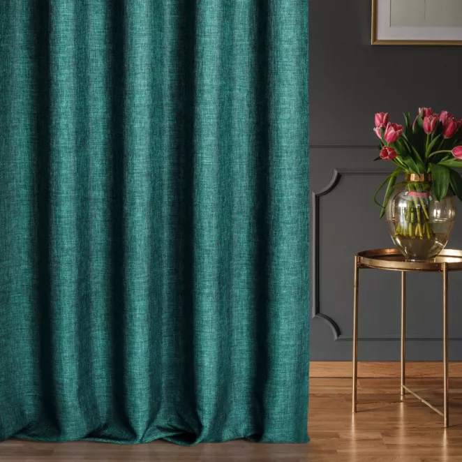 Tkanina zasłonowa zaciemniająca z delikatnym efektem melanżu Eurofirany