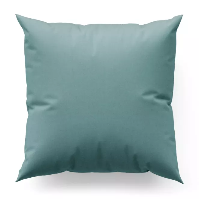 Poszewka szyta ciemnoniebieska z miękkiej tkaniny o welurowej strukturze