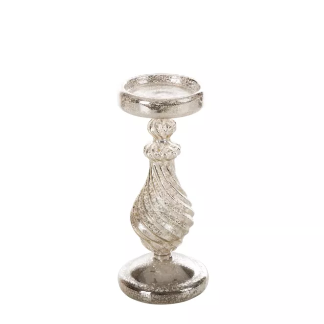 Świecznik dekoracyjny wyposażony w budowane światełka LED Eurofirany