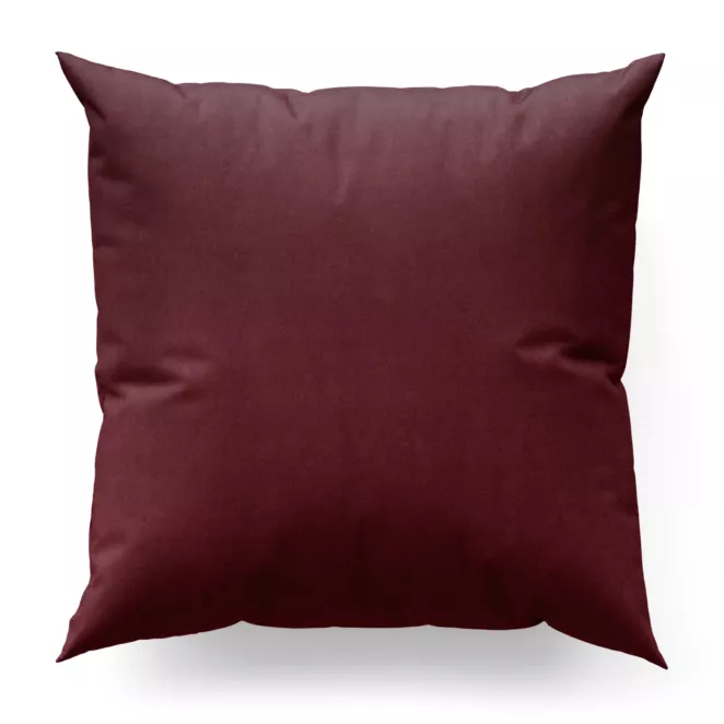 Poszewka na wymiar DORA - HIT burgundowa z miękkiej tkaniny o welurowej strukturze