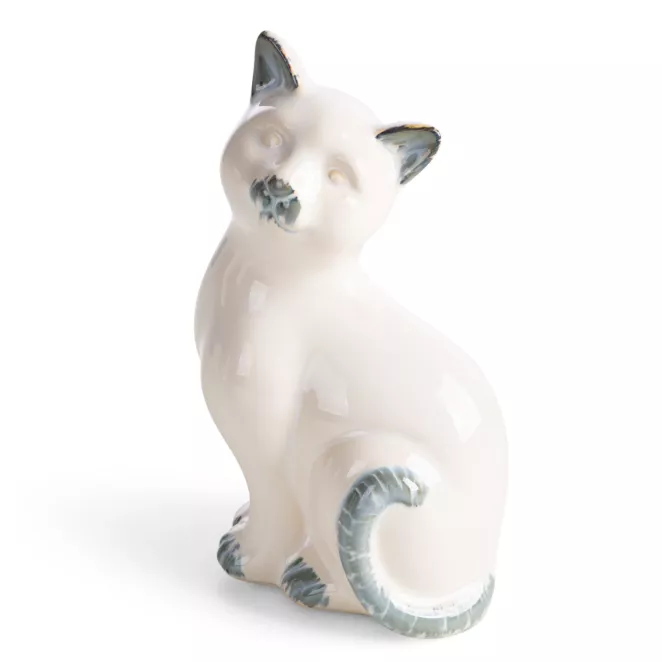 Figurka dekoracyjna kot kremowa 11x9x19 cm AVANI Eurofirany