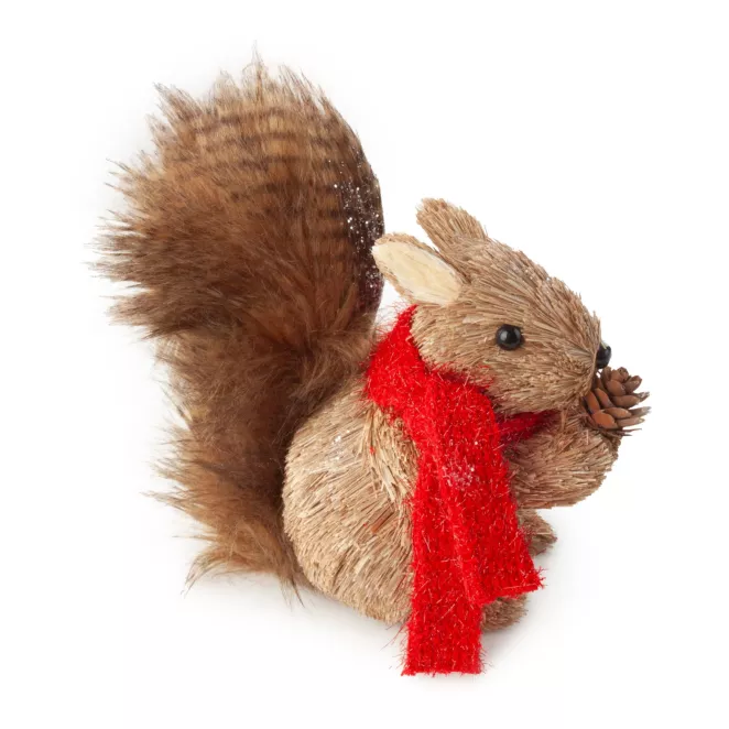 WIEWIÓRKA w szaliku - Figurka świąteczna Eurofirany