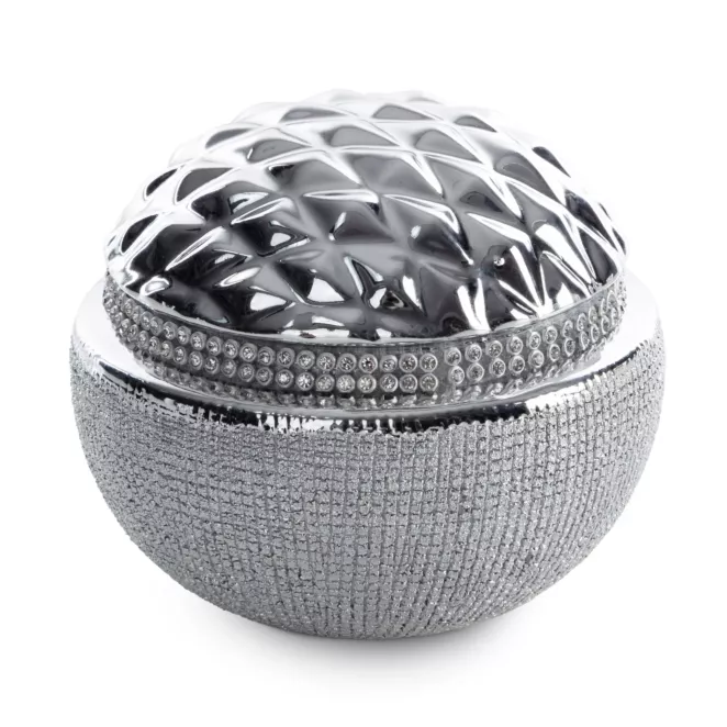 Kula dekoracyjna SOLEN z dodatkiem cyrkonii i wypukłego wzoru Eurofirany