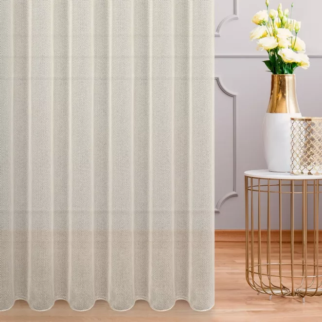 Tkanina firanowa siateczka z delikatnym połyskiem, Eurofirany