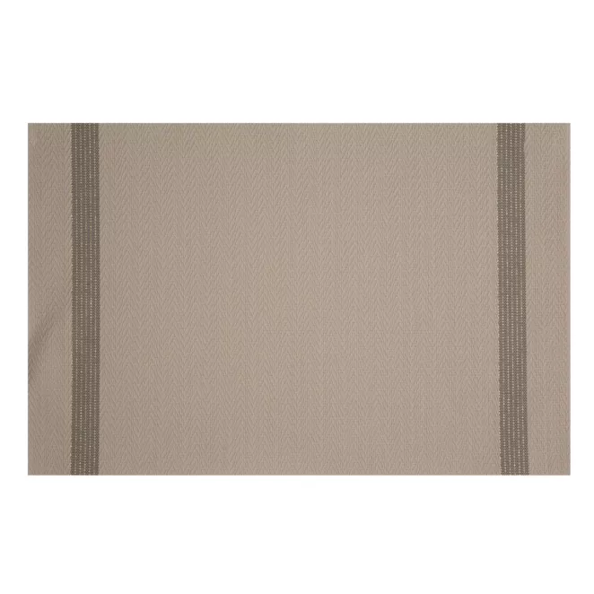 Podkładka na stół beżowo, brązowa 30x45 cm RUBY zdobiona pasami pleciona Eurofirany