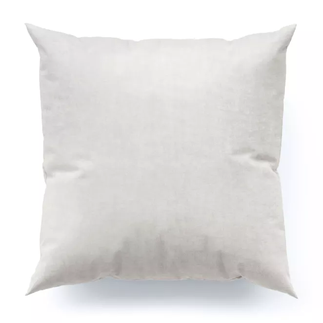 Poszewka szyta ITALIA kremowa z tkaniny welwetowej o delikatnym połysku