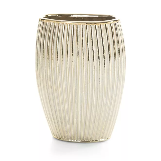 Wazon ceramiczny OMIKA z wytłaczanym wzorem Eurofirany