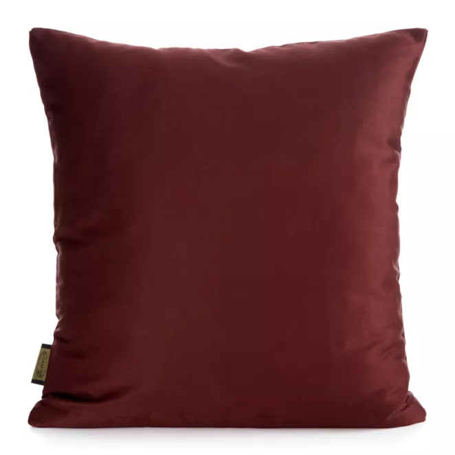 Poszewka na poduszkę 40x40 cm z satyny bawełnianej kolor burgundowy NOVA Eurofirany