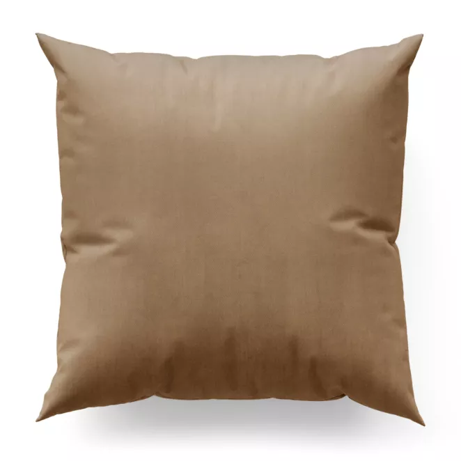 Poszewka na wymiar beżowa z miękkiej tkaniny welwetowej