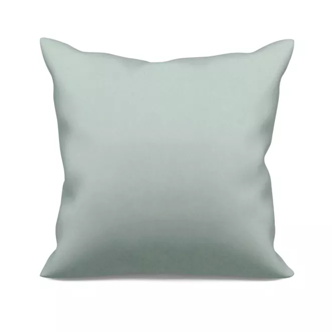 Poszewka szyta ADESSA jasnoturkusowa z miękkiej tkaniny o welurowej strukturze